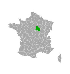 Map Of Yonne In France