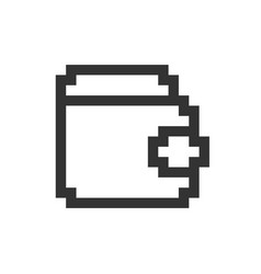 Wallet Pixelated Ui Icon