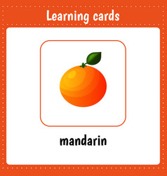 Learning Cards For Kids Fruit Mandarin