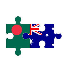 Puzzle Of Flags Bangladesh And Australia