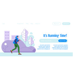 Running Time Person In Park Jogging Website