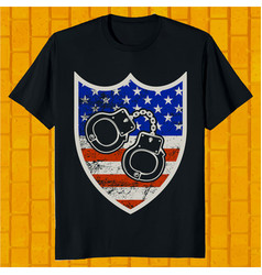 American Police Officer T-shirt Design