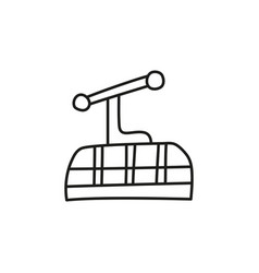 Doodle Outline Cable Car Icon