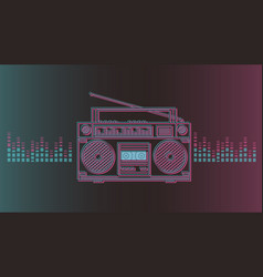 Neon Blury Boombox