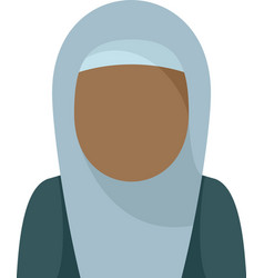 Immigrant Woman Icon Flat Isolated