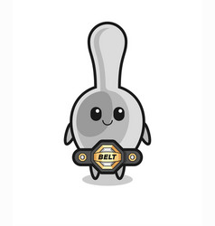 Mma Fighter Spoon Mascot With A Belt