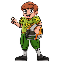 American Football Coach Cartoon Colored Clipart I