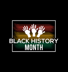 Black History Month In February Template Design