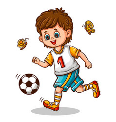 Football Soccer Player Boy Child Play Sport Game