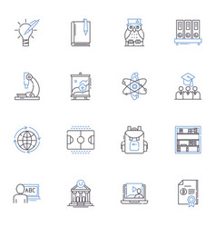 Liberal Arts Line Icons Collection Humanities