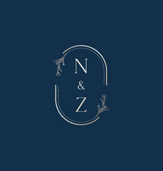 Nz Wedding Invitational Floral Initial Concept