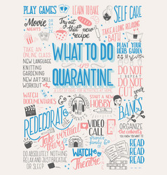 What To Do In Quarantine Hand Lettering