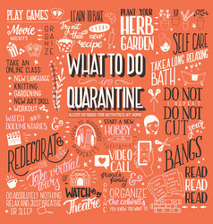 What To Do In Quarantine Hand Lettering