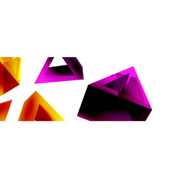 3d Triangle Abstract Background Basic Shape