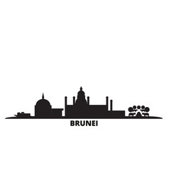 Brunei City Skyline Isolated