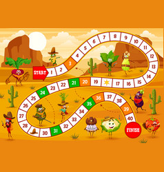 Kids Board Game With Sheriff Vegetable Characters