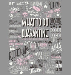 What To Do In Quarantine Hand Lettering