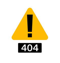 404 Exclamation Caution Icon