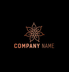 Beauty Flower Logo Design Template