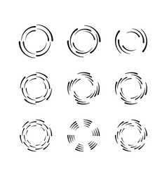 Circle Speed Lines For Emblem Design And Comic