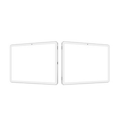 Two White Tablet Computers Mockups