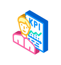 Kpi Seller Isometric Icon