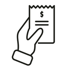 Payment Bill Icon Outline Risk