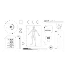 Set Of Infographic Elements About Dna Research