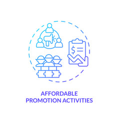 Thin Line Affordable Promotion Activities Icon