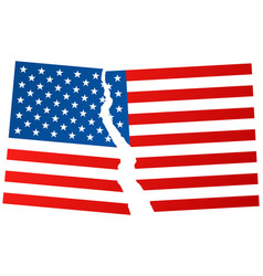 Broken Flag Usa