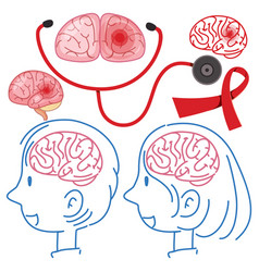 Rs Ms Mix29-09set Of Human Brain Icon