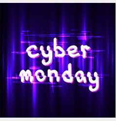 Glitch Cyber Monday Sale White Text