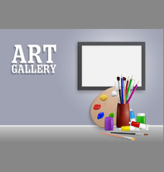 Art Gallery Mock Up Realistic