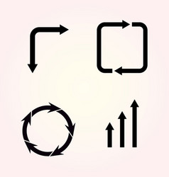 Black Arrow Icon Set