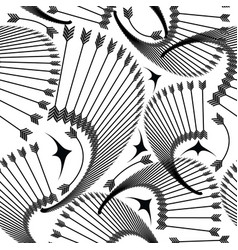 Arrows Ornamental Modern Abstract Black And White