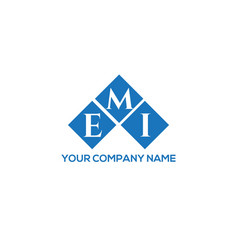 Emi Letter Logo Design On White Background