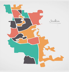 Stockton California Map With Neighborhoods