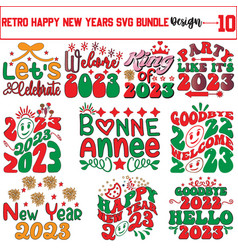 Printretro Happy New Year Svg Bundle Download