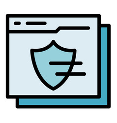 Web Authentication Icon Flat