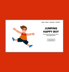 Jumping Happy Boy