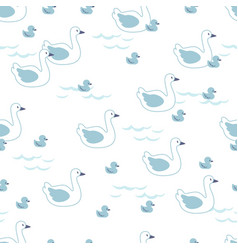 White Swan Family Lake Graphic