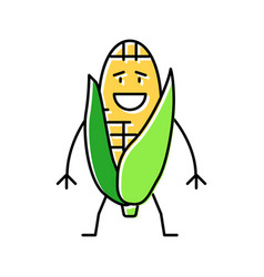 Corn Character Color Icon