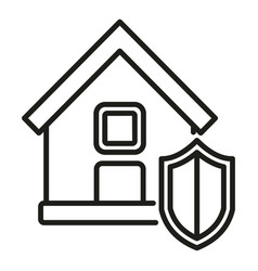 New House Liability Icon Outline Policy