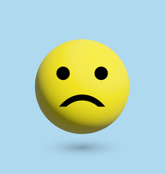 3d Sad Emoticon