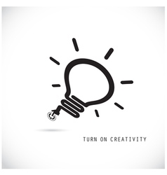 Creative light bulb concept Royalty Free Vector Image