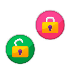 Unlock Dan Lock Key Badge And Icon Design Objects