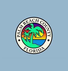 Flag Palm Beach County In Florida Usa