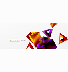 3d Triangle Abstract Background Basic Shape