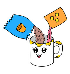 Concoct A Glass Nutritious Drink Doodle Icon