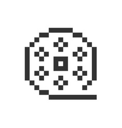 Film Reel Pixelated Ui Icon